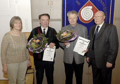 Gemischter Chor Heersum ehrt langj&auml;hrige treue Vereinsmitglieder