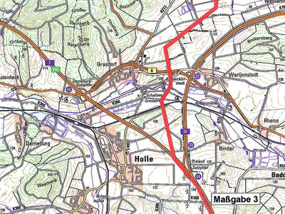 Trassenverlauf 380 KV-Leitung