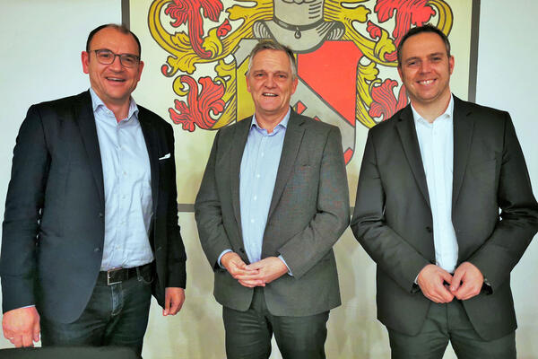 Vorstand Ausbauverband-Nette - Erik Homann, Rainer Block und Falk-Olaf Hoppe