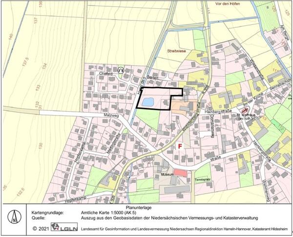 Bebauungsplan Nr 65 Unter den Gaerten III Planbereich