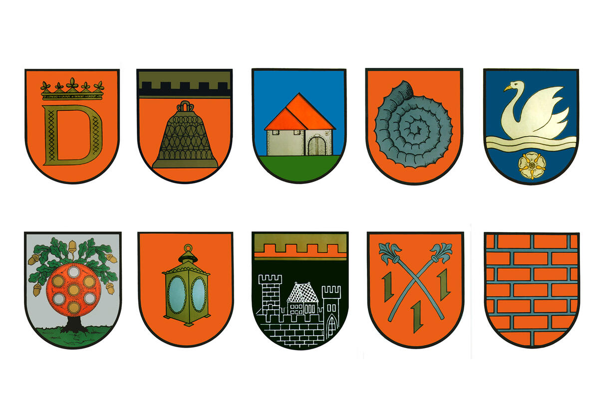 Bild vergrößern: Alle Wappen der Gemeinde Holle