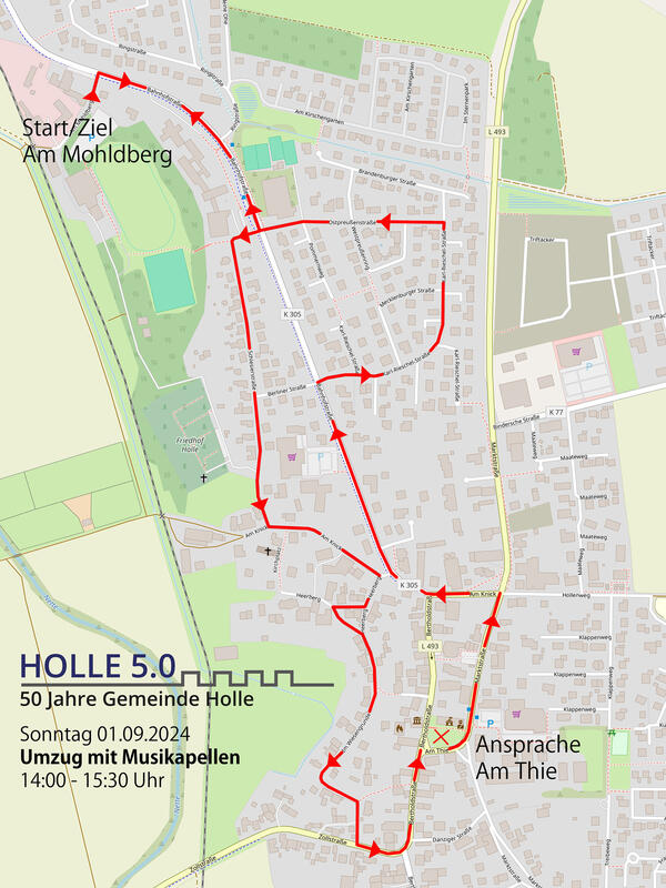 Bild vergr��ern: Streckenverlauf des Festumzuges