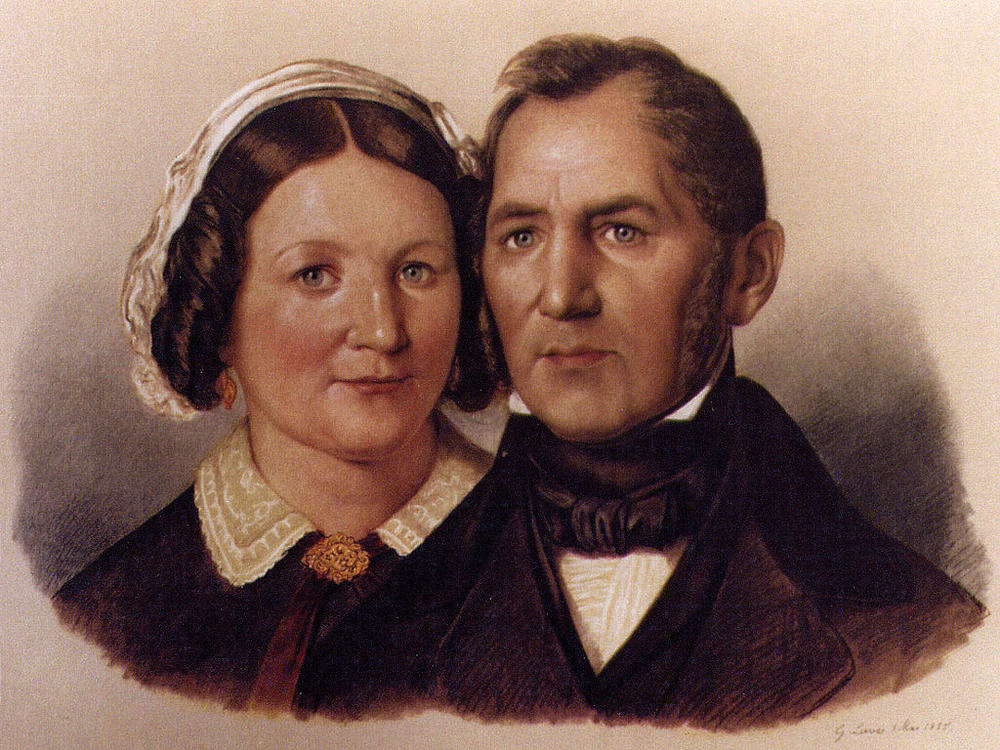 Bild vergrößern: Georg-Ludwig Friedich Laves mit seiner Frau Wilhelmine