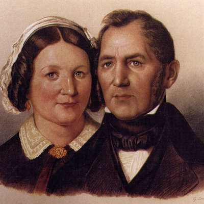 Bild vergrößern: Georg-Ludwig Friedich Laves mit seiner Frau Wilhelmine
