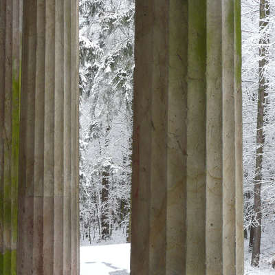 Bild vergrößern: dorische Säulen des Tempels