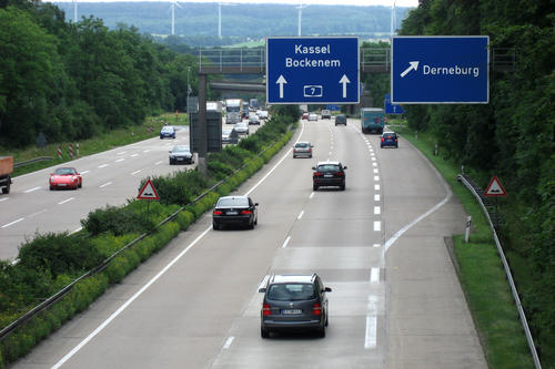 Autobahnabfahrt